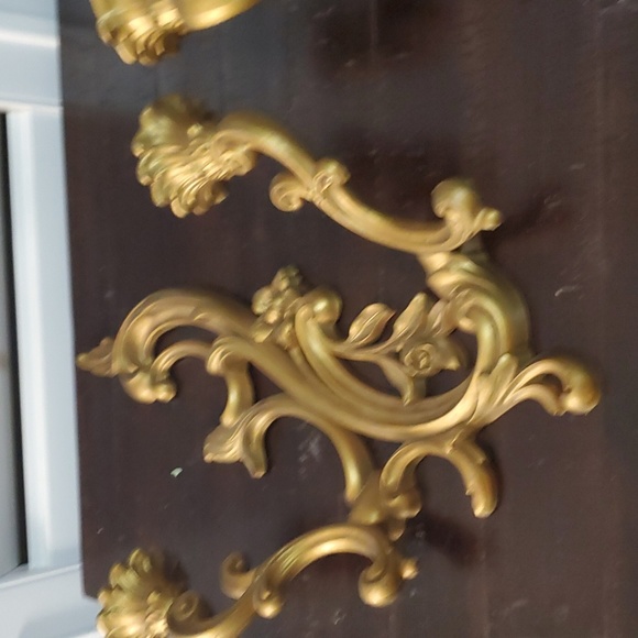 Pair of Vintage 1970's Dart Hollywood Regency Wall Candle Stick Holders - Picture 2 of 6